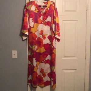 Natori floral poliéster dress